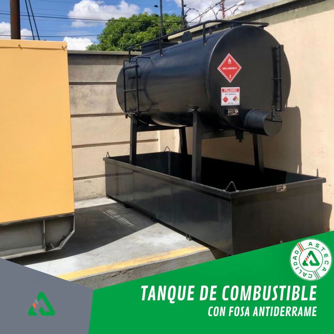 Tanque para combustible con fosa antiderrame Asteca